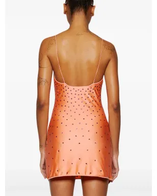 Oséree クリスタル装飾付きサテンミニドレス - サムネイル5