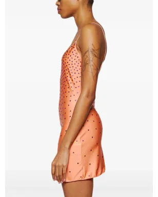 Oséree クリスタル装飾付きサテンミニドレス - サムネイル4