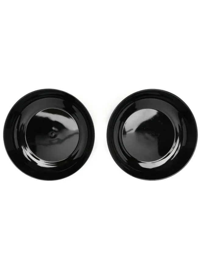 Ann Demeulemeester X Serax Ann Demeulemeester X Serax glazed porcelain bowls (18.5cm) - Blackの商品画像