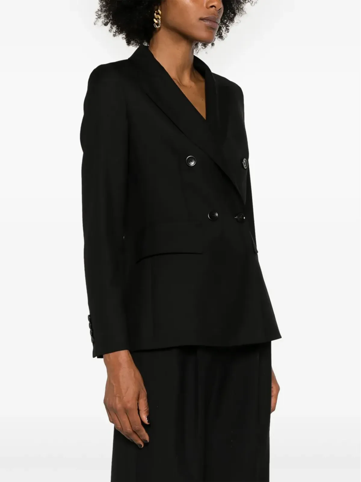 Max Mara Osanna ダブルブレスト ブレザー - ブラック - 画像3