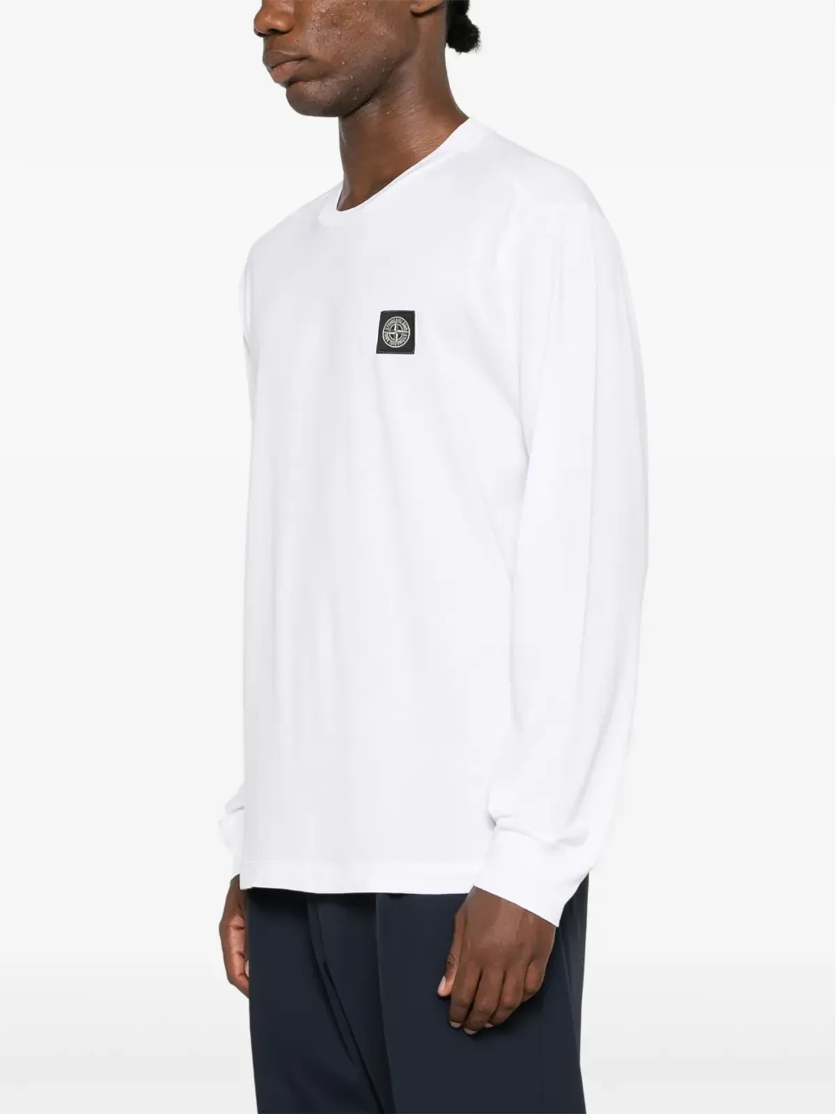 Stone Island コンパスバッジ コットン Tシャツ - 画像3