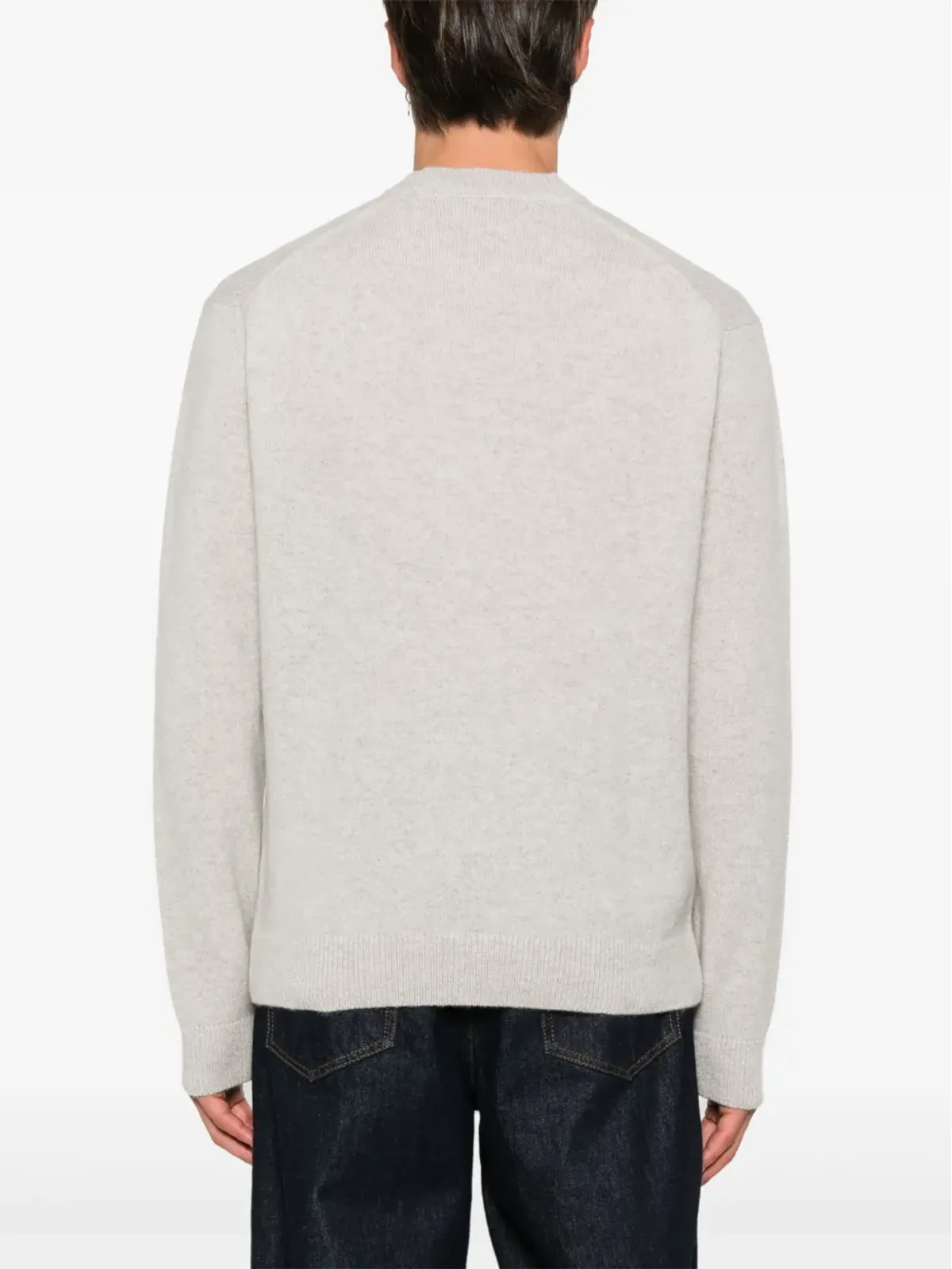 Maison Kitsuné キツネモチーフセーター グレー - 画像4