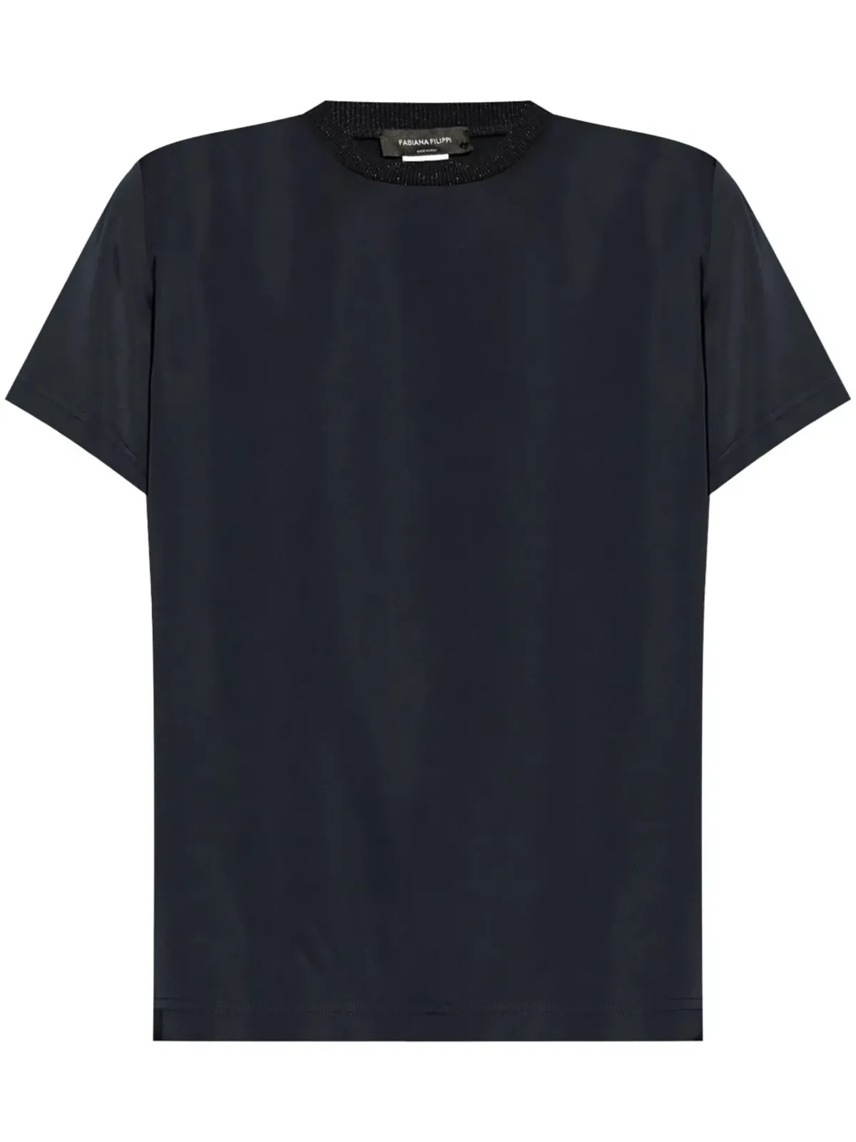 Fabiana Filippi デコレーティブネックのTシャツ - 画像1