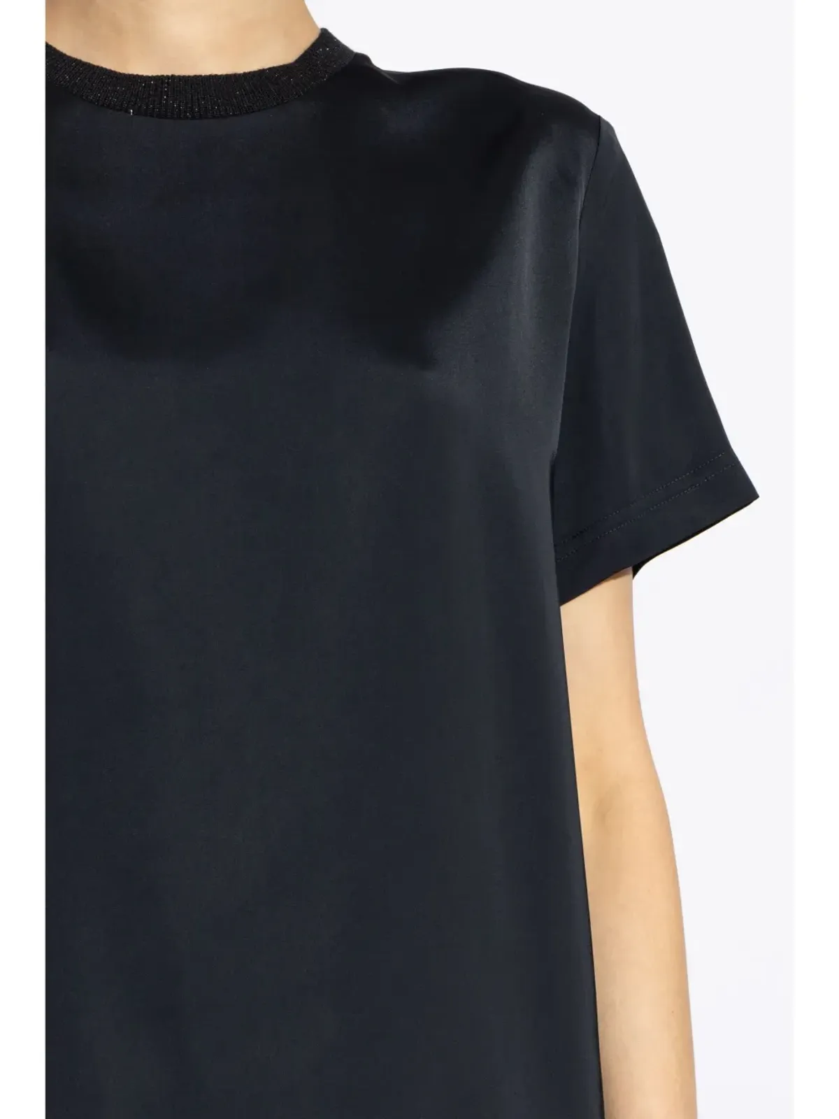 Fabiana Filippi デコレーティブネックのTシャツ - 画像5