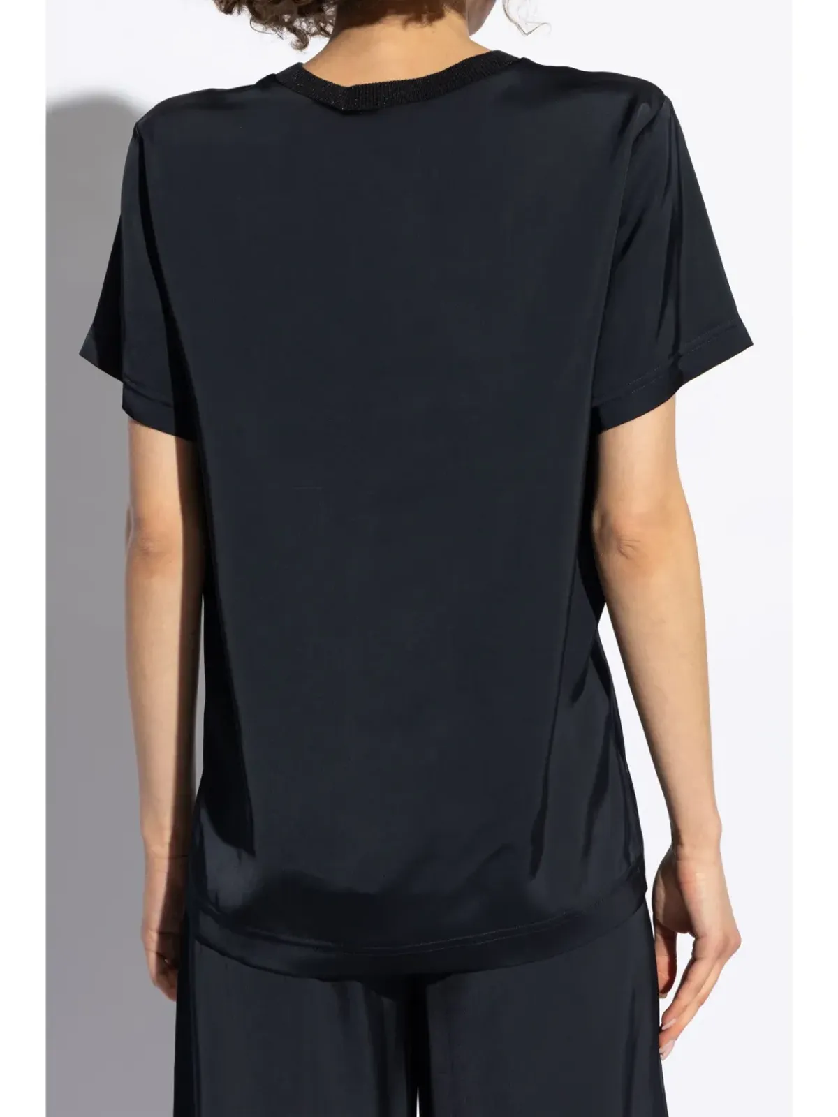 Fabiana Filippi デコレーティブネックのTシャツ - 画像4