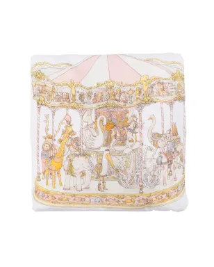 Atelier Choux Carousel-print satin sheet - White - サムネイル1