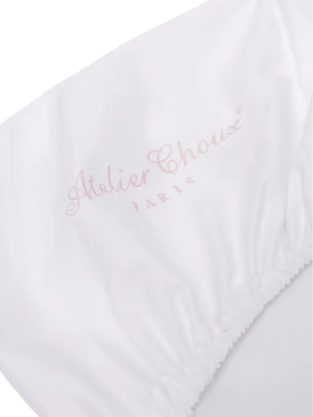 Atelier Choux Carousel-print satin sheet - White - 画像2
