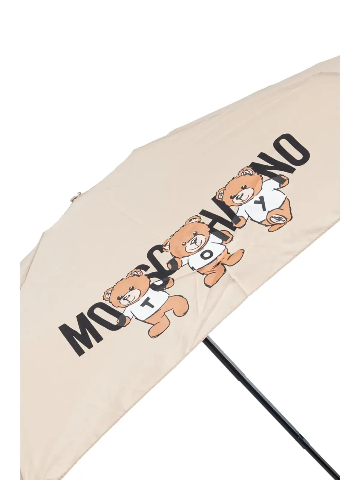 Moschino テディベアロゴプリント コンパクト傘 - 画像4