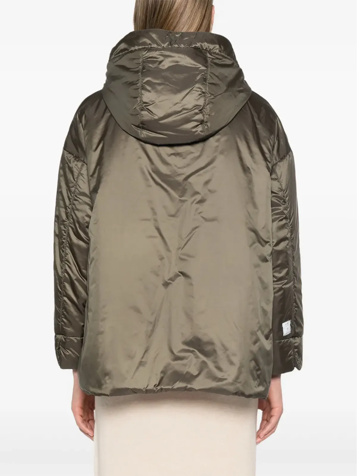 Max Mara グリーンモ 中綿入りフード付きコート - 画像4