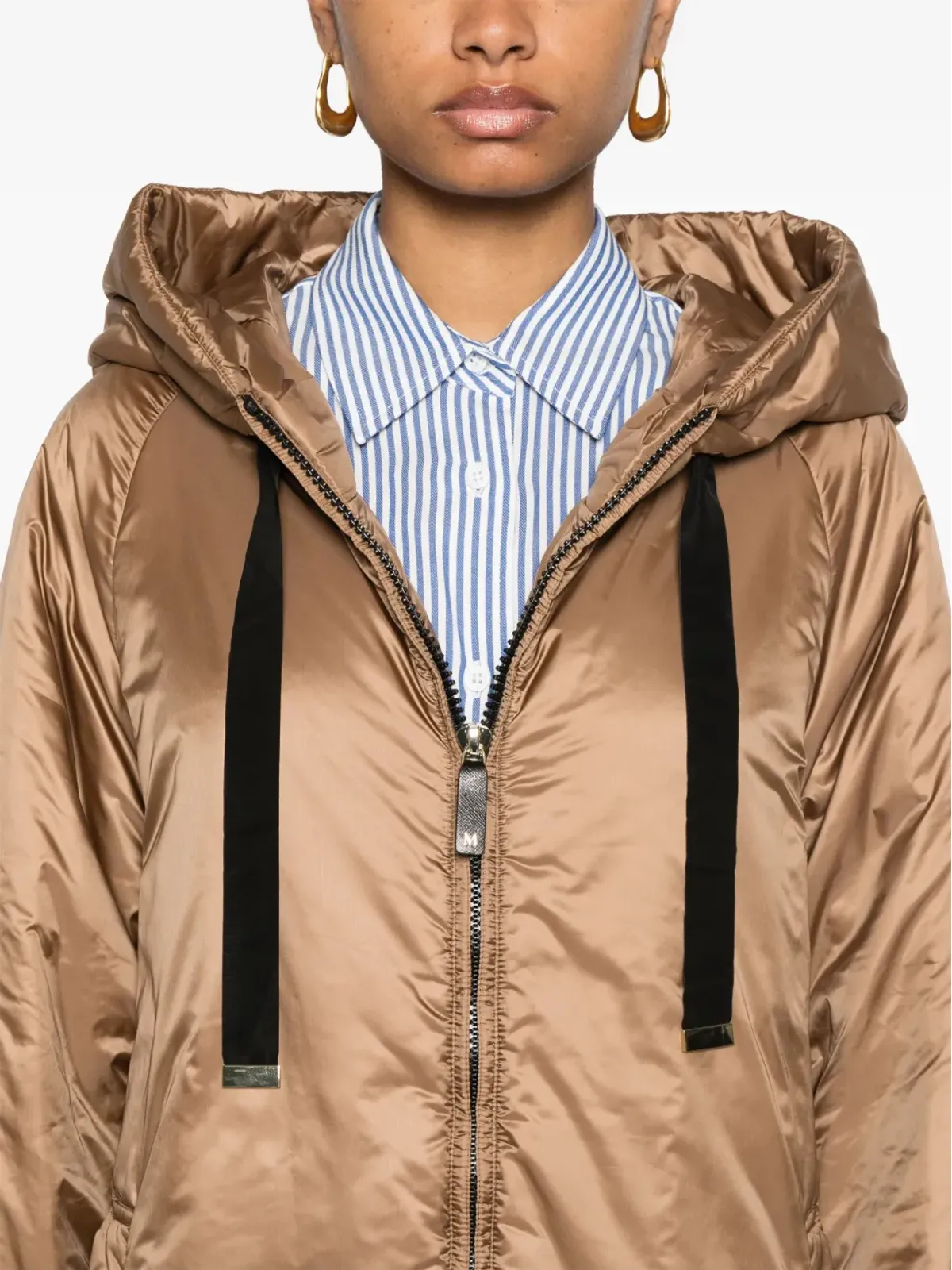Max Mara フード付きパーカコート - 画像5