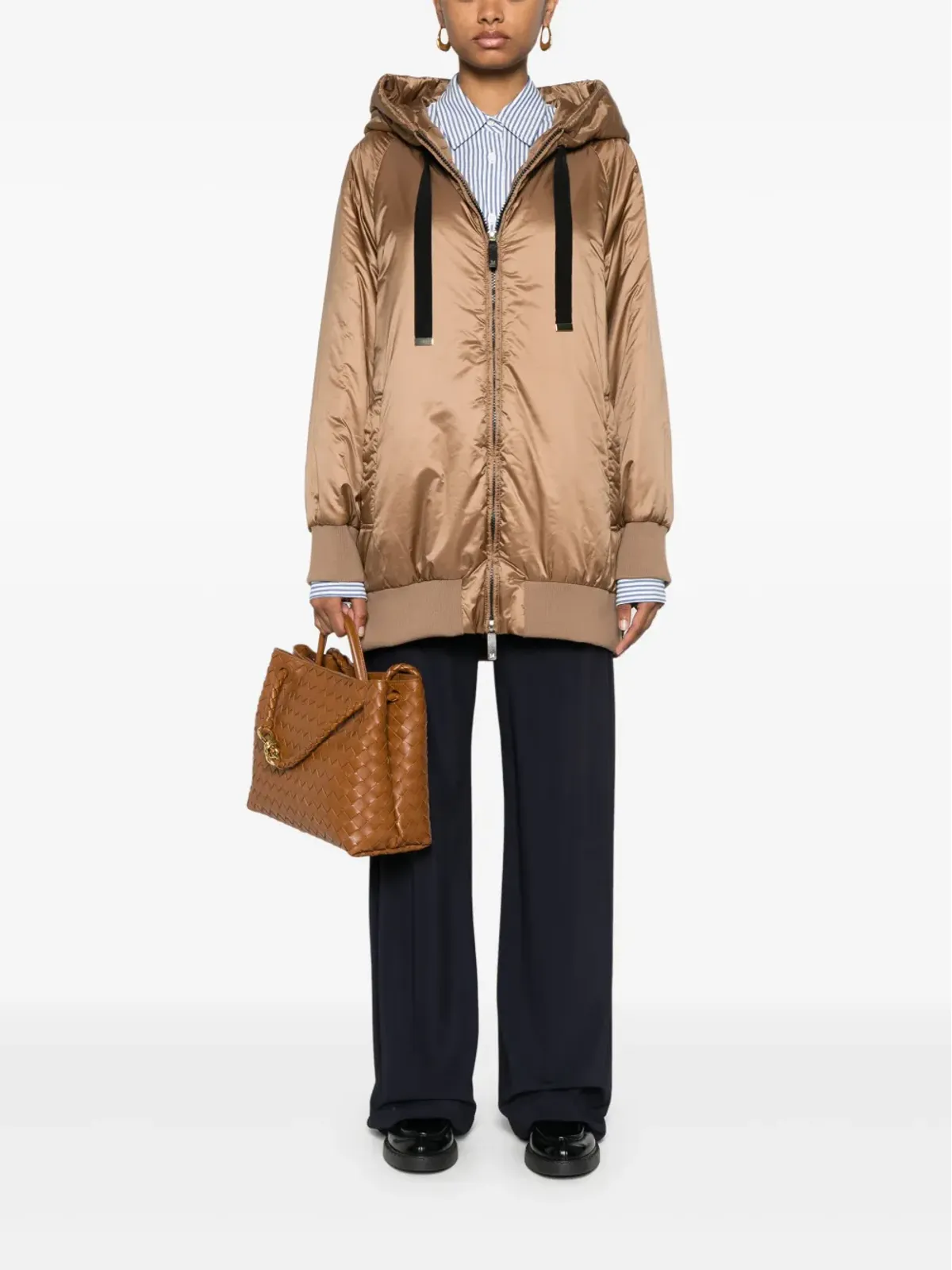 Max Mara フード付きパーカコート - 画像2