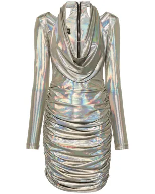 MITILIANE COUTURE ホログラフィックエフェクト ミディドレス グレー - サムネイル1