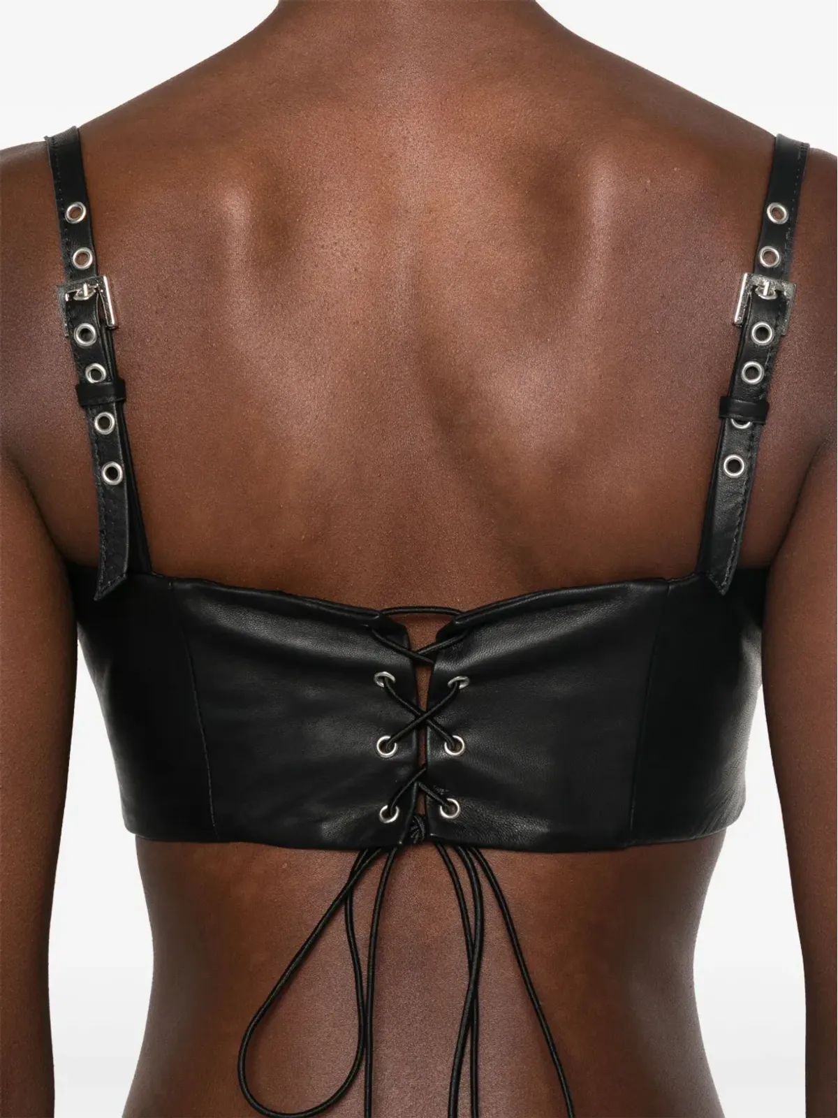 MITILIANE COUTURE croc-effect leather top - 画像5