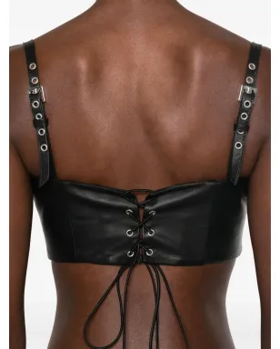 MITILIANE COUTURE croc-effect leather top - サムネイル5