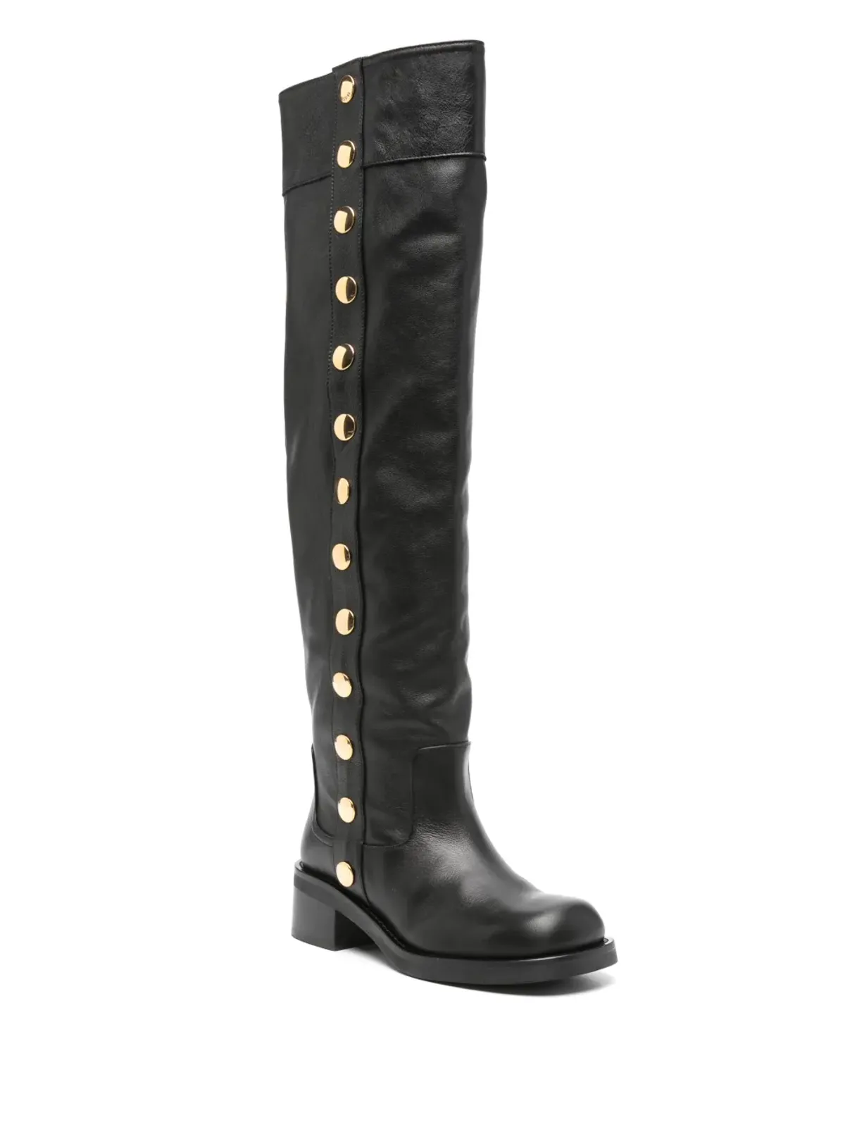 Moschino 50mmスタッズ装飾の膝上ブーツ - ブラック - 画像2