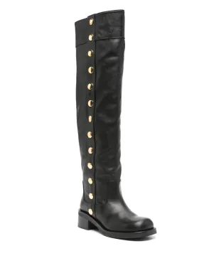 Moschino 50mmスタッズ装飾の膝上ブーツ - ブラック - サムネイル2