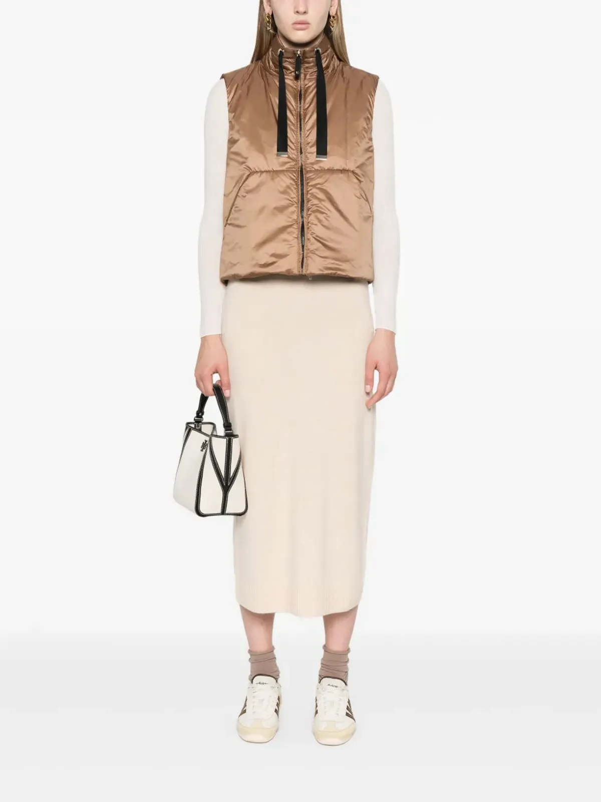 Max Mara 撥水性ドローストリング ジレ - 画像2