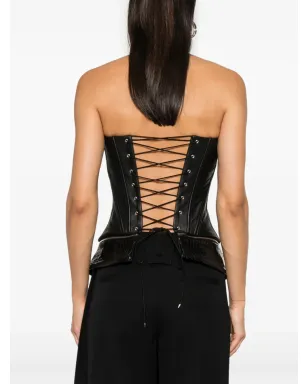 MITILIANE COUTURE レザーコルセットトップ - サムネイル4