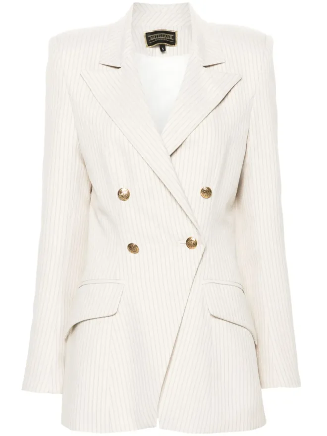 MITILIANE COUTURE MITILIANE COUTURE ストライプ柄ブレザーの商品画像