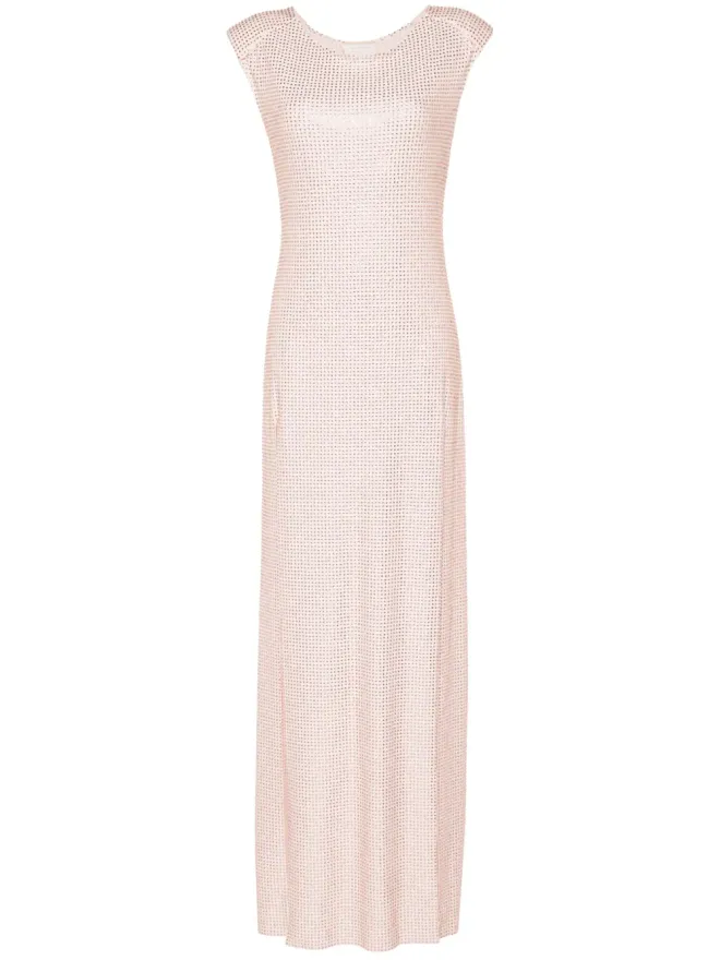 MITILIANE COUTURE MITILIANE COUTURE ラインストーン装飾マキシドレスの商品画像