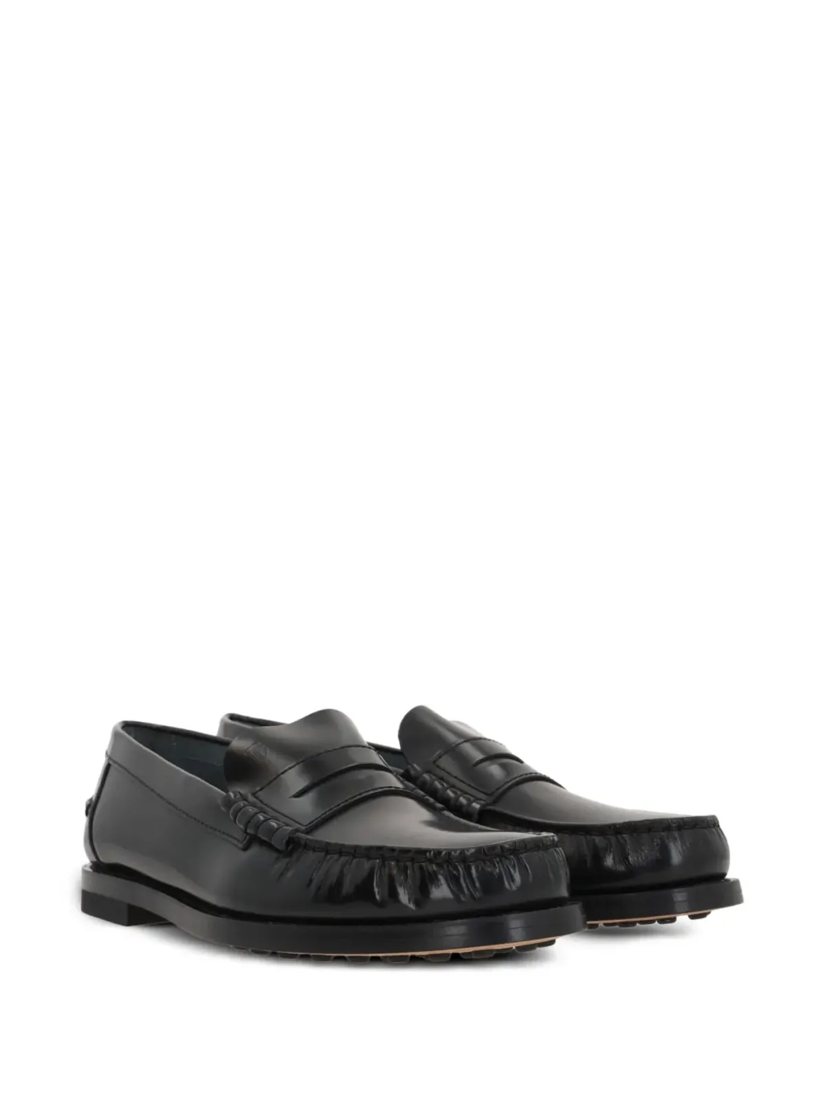 Tod's レザー ペニーローファー - ブラック - 画像2