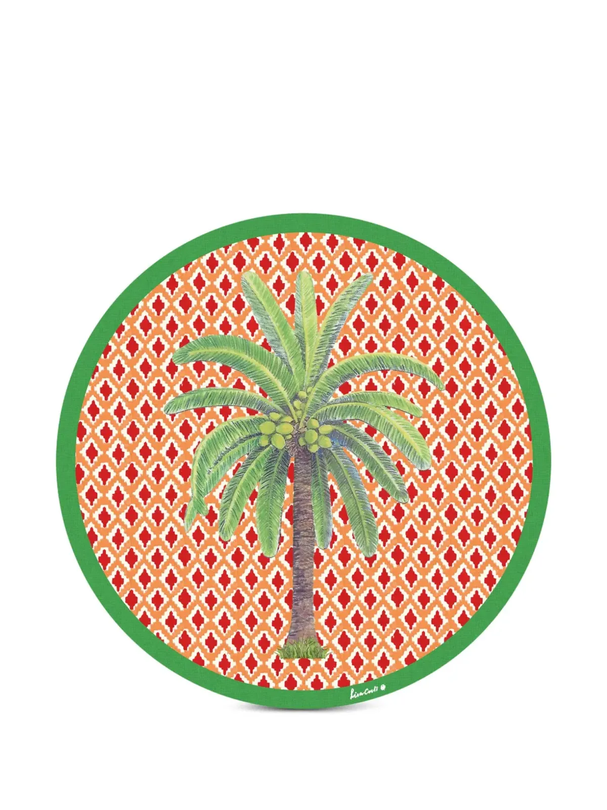 Lisa Corti Masonite Hima Palma circular place mats - 画像2