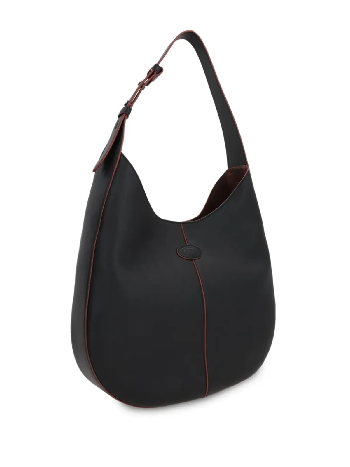 Tod's 小さめの Di Hobo レザー バッグ - ブラック - 画像3
