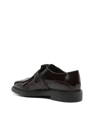 Tod's モンクストラップ レザー ローファー - パープル - サムネイル3