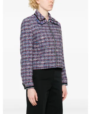 Karl Lagerfeld ブークレ織のクロップドジャケット - サムネイル3