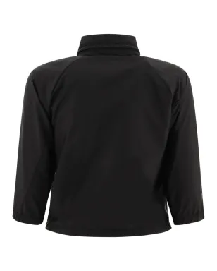 Prada トライアングルロゴ クロップド レインジャケット - ブラック - サムネイル2