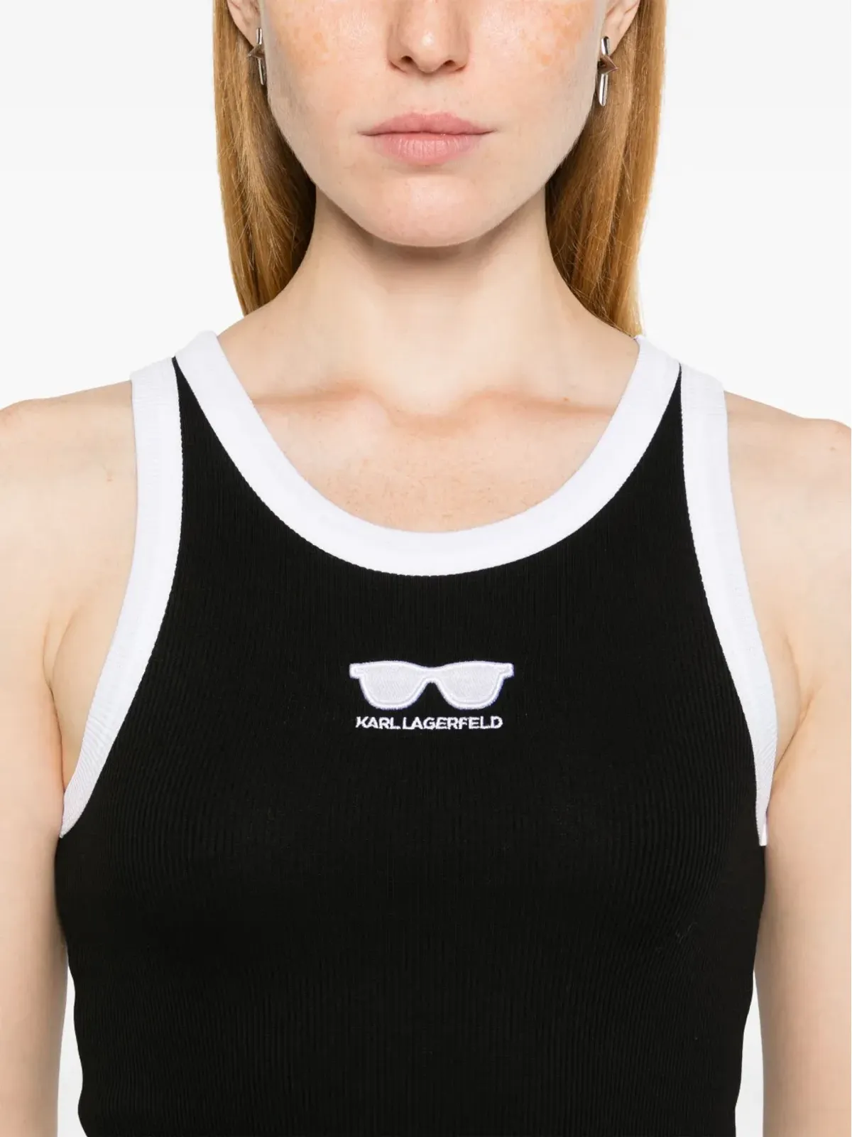 Karl Lagerfeld サングラス柄 タンクトップ - 画像5