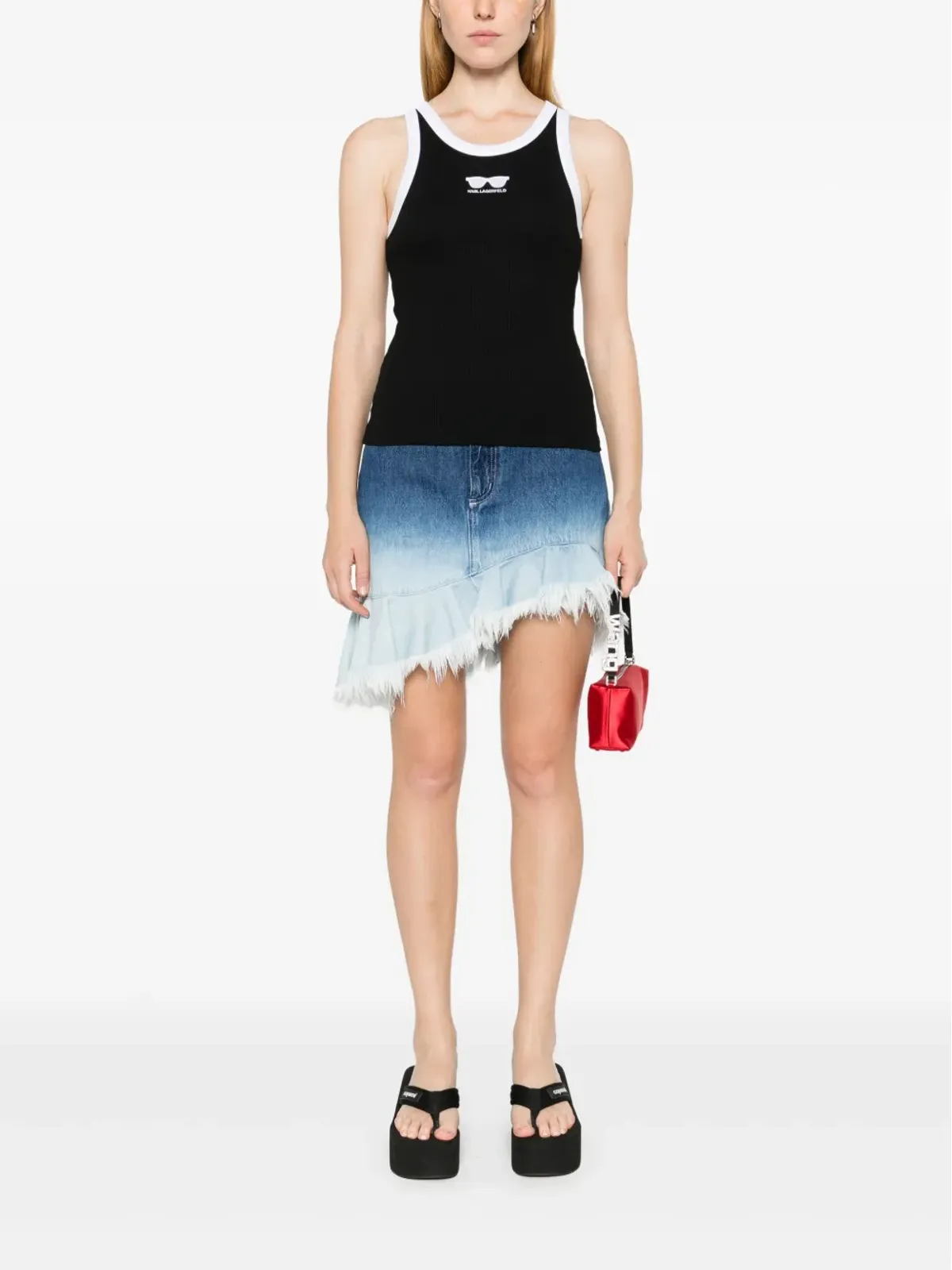 Karl Lagerfeld サングラス柄 タンクトップ - 画像2