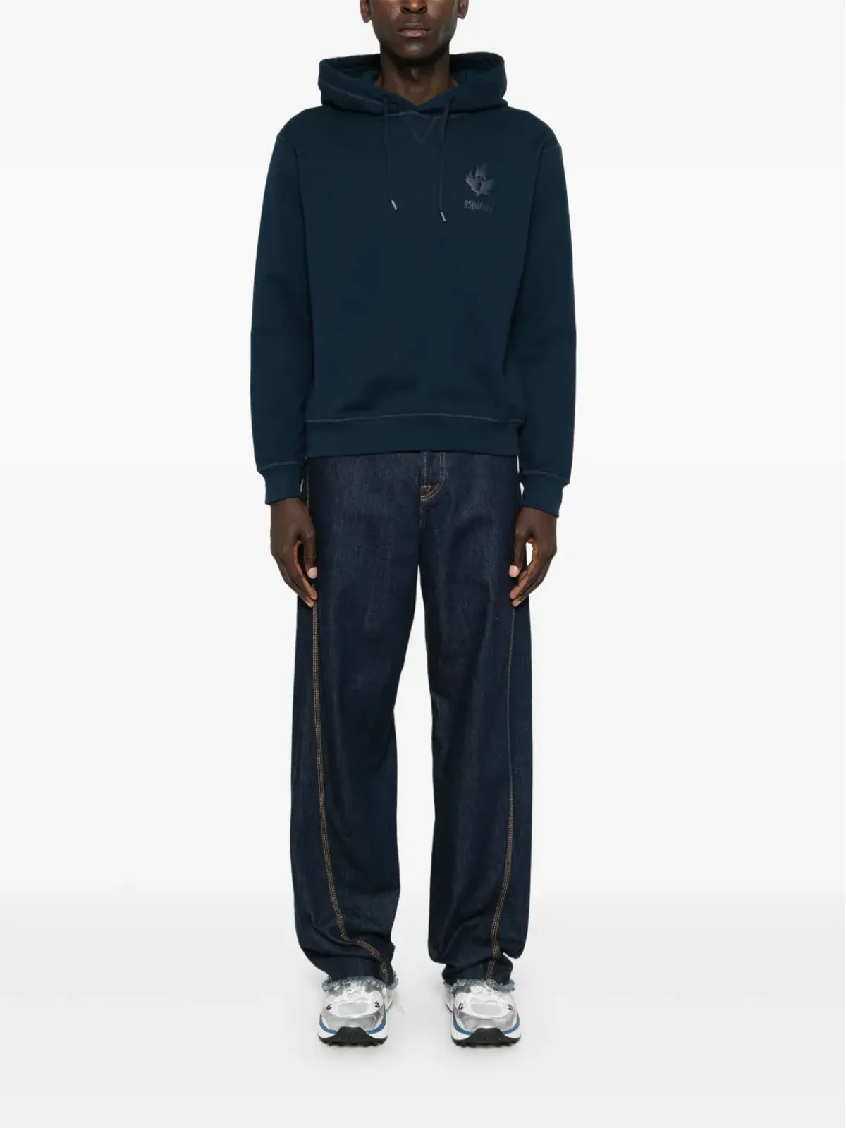 DSQUARED2 ロゴ入り コットン フーディー - 画像2