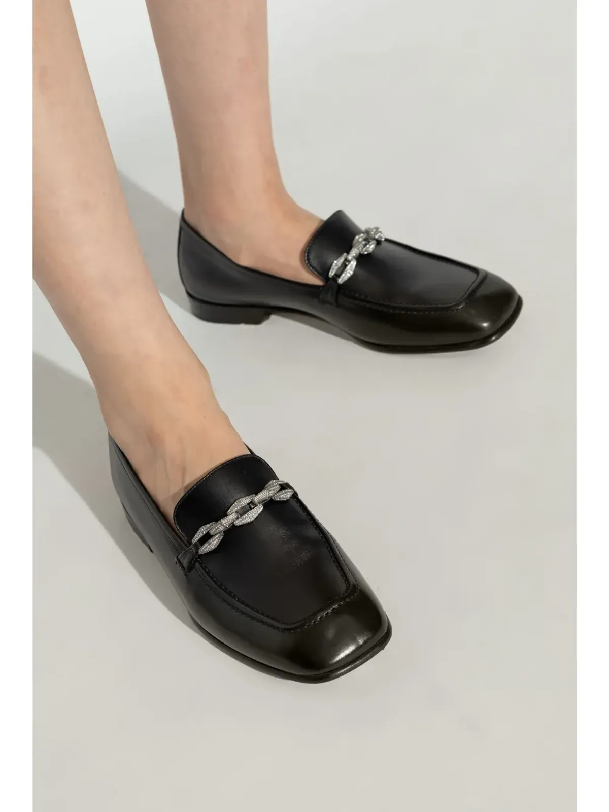 Jimmy Choo Tilda レザー ローファー - ブラック - 画像2