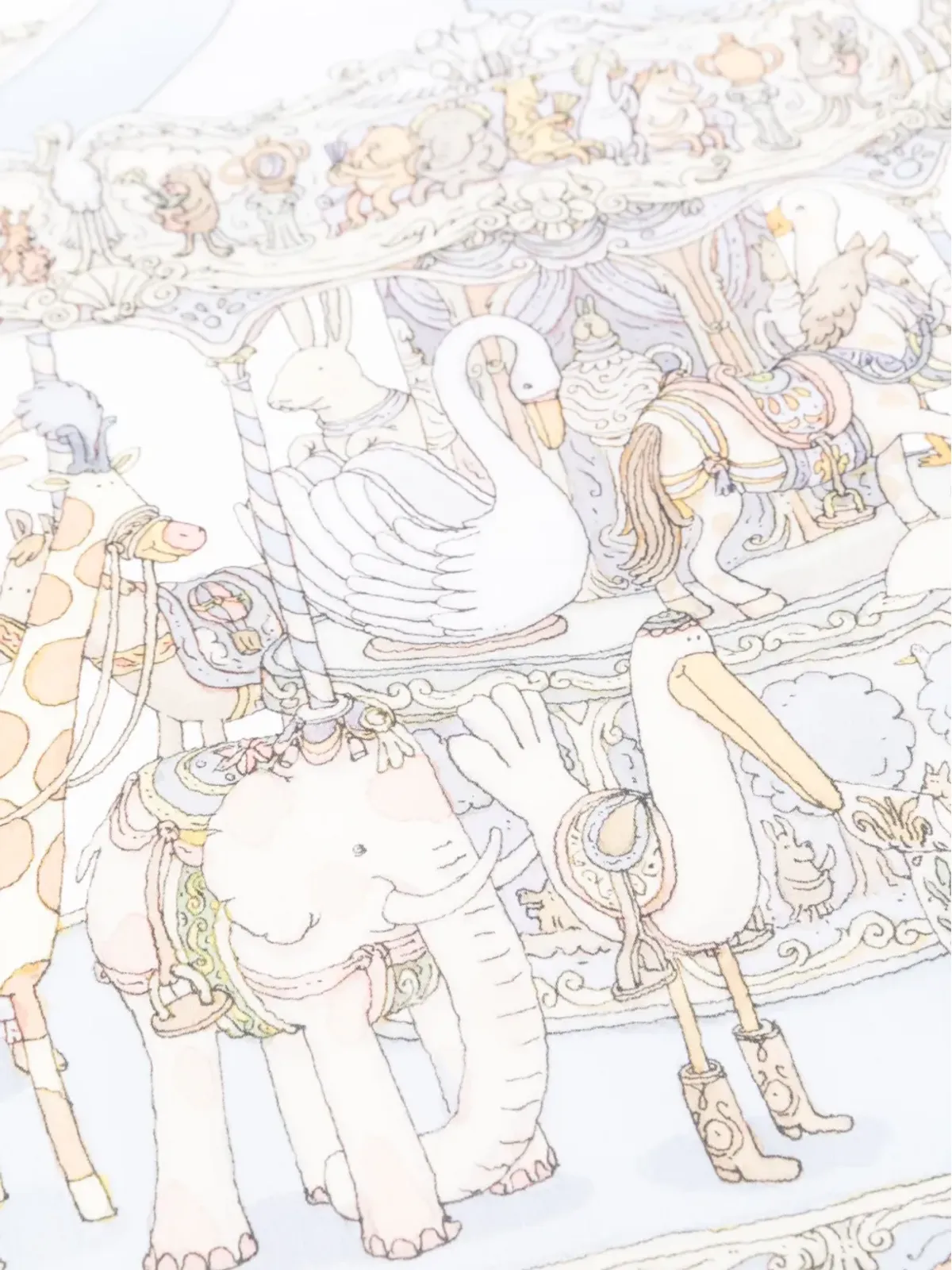 Atelier Choux カルーセル柄フィットシーツ - 画像2