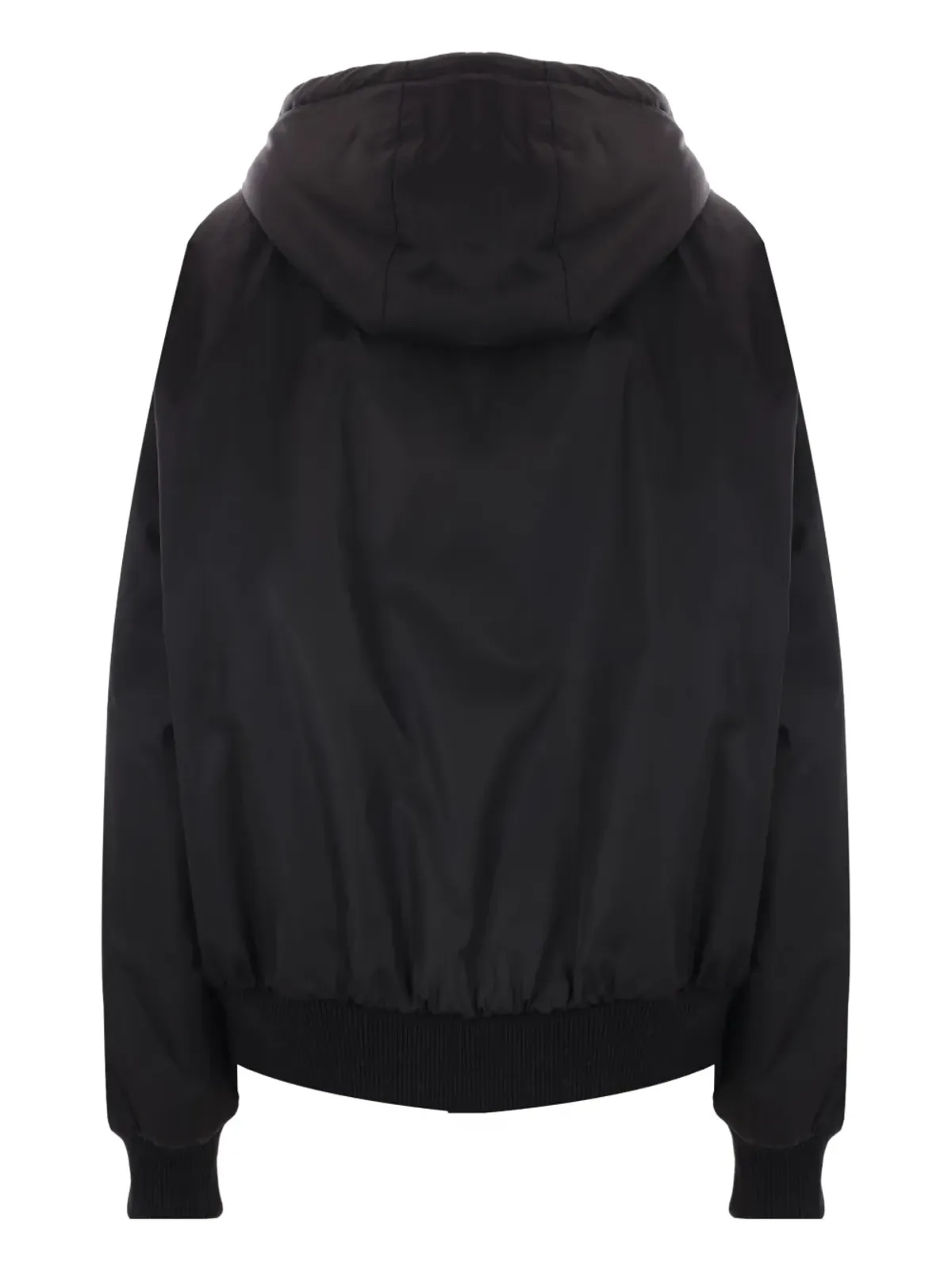 Prada Re-Nylon 三角ロゴ フード付きジャケット - ブラック - 画像2