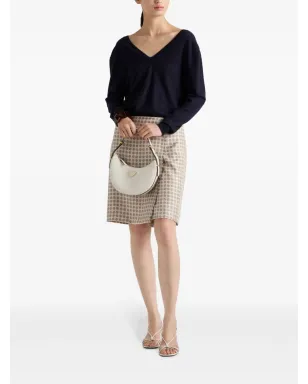 Prada Vネックカシミアセーター ブルー - サムネイル2