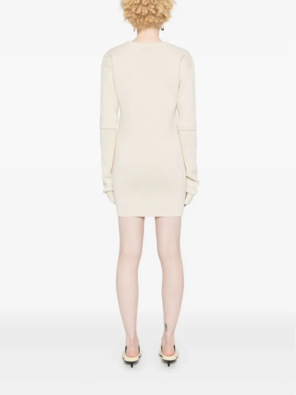 LEMAIRE 取り外し可能な袖 ドレス - Neutrals - 画像4