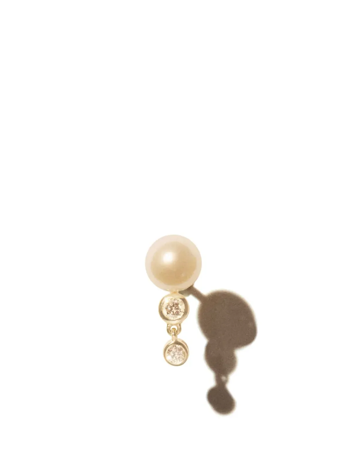 Pascale Monvoisin 9kt yellow gold Martha pearl stud earrings - 画像2