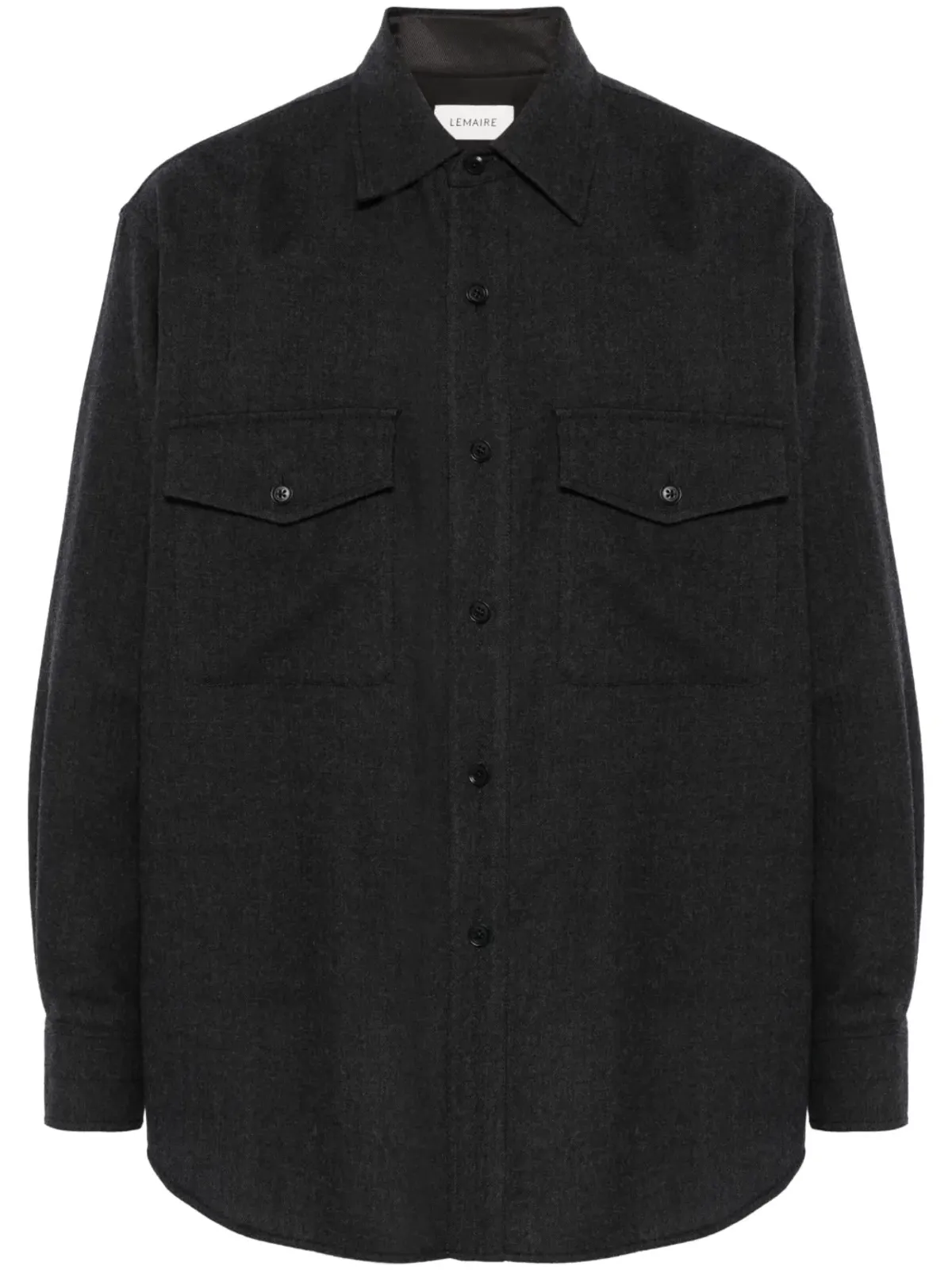 LEMAIRE バージンウール シャツ - グレー - 画像1