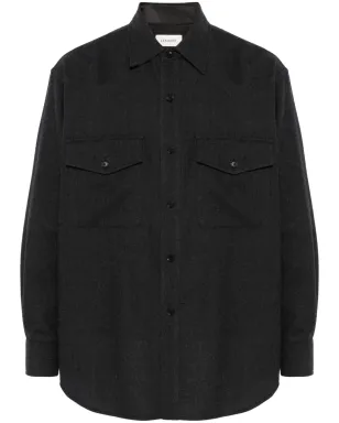 LEMAIRE バージンウール シャツ - グレー - サムネイル1