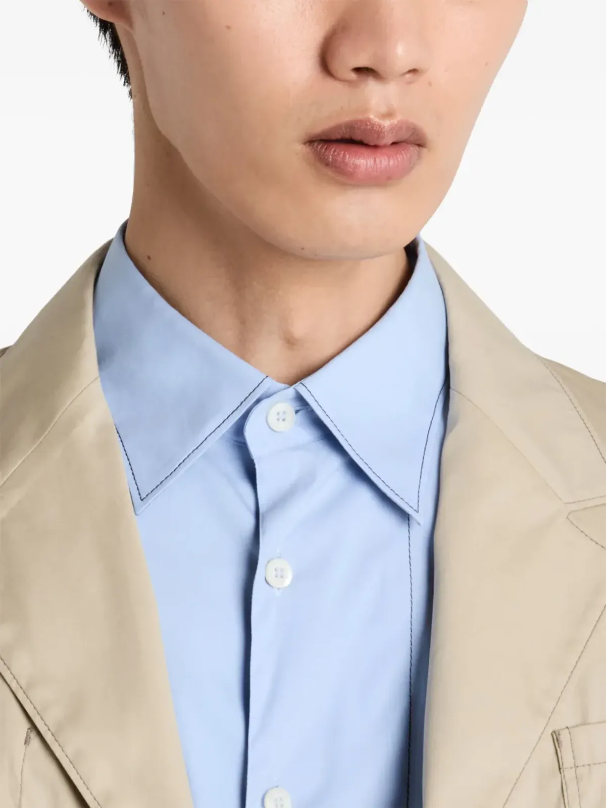 Prada ジャケット（シングルブレスト）- ニュートラルカラー - 画像4