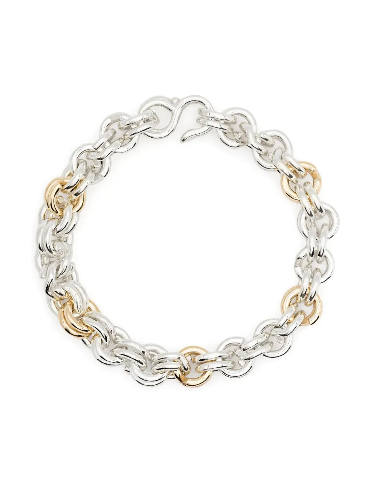 OUIE 14K イエローゴールド×スターリングシルバー ツートーン ブレスレット - 画像1