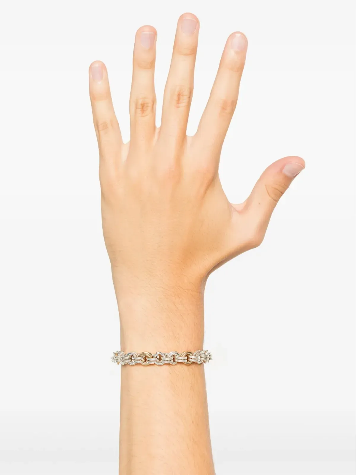 OUIE 14K イエローゴールド×スターリングシルバー ツートーン ブレスレット - 画像2