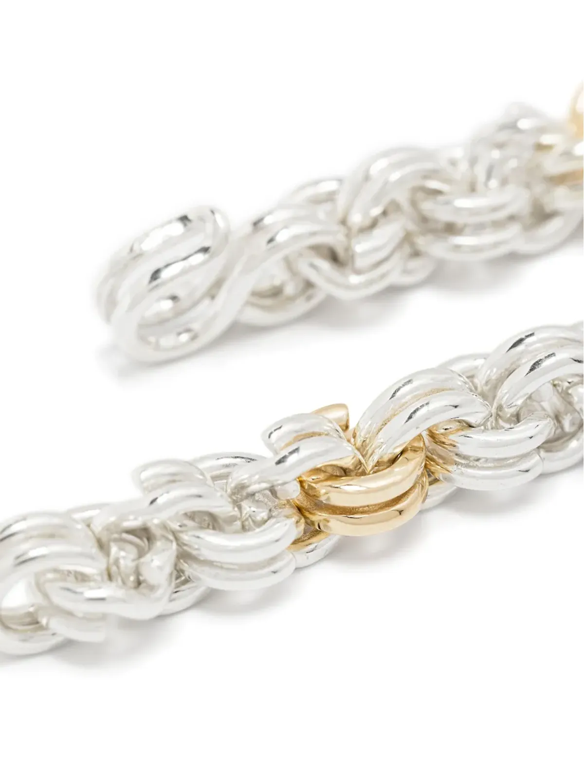 OUIE 14K イエローゴールド×スターリングシルバー ツートーン ブレスレット - 画像3