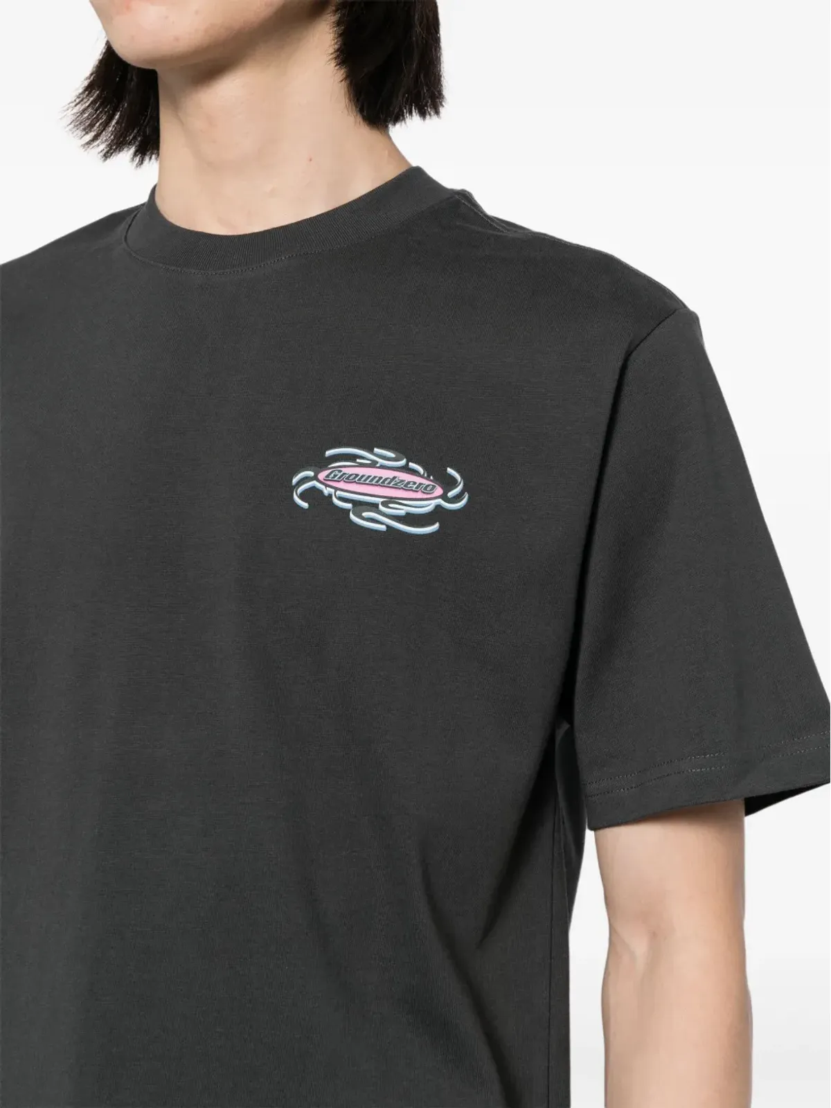 Ground Zero グラフィックプリント コットン Tシャツ - グレー - 画像5
