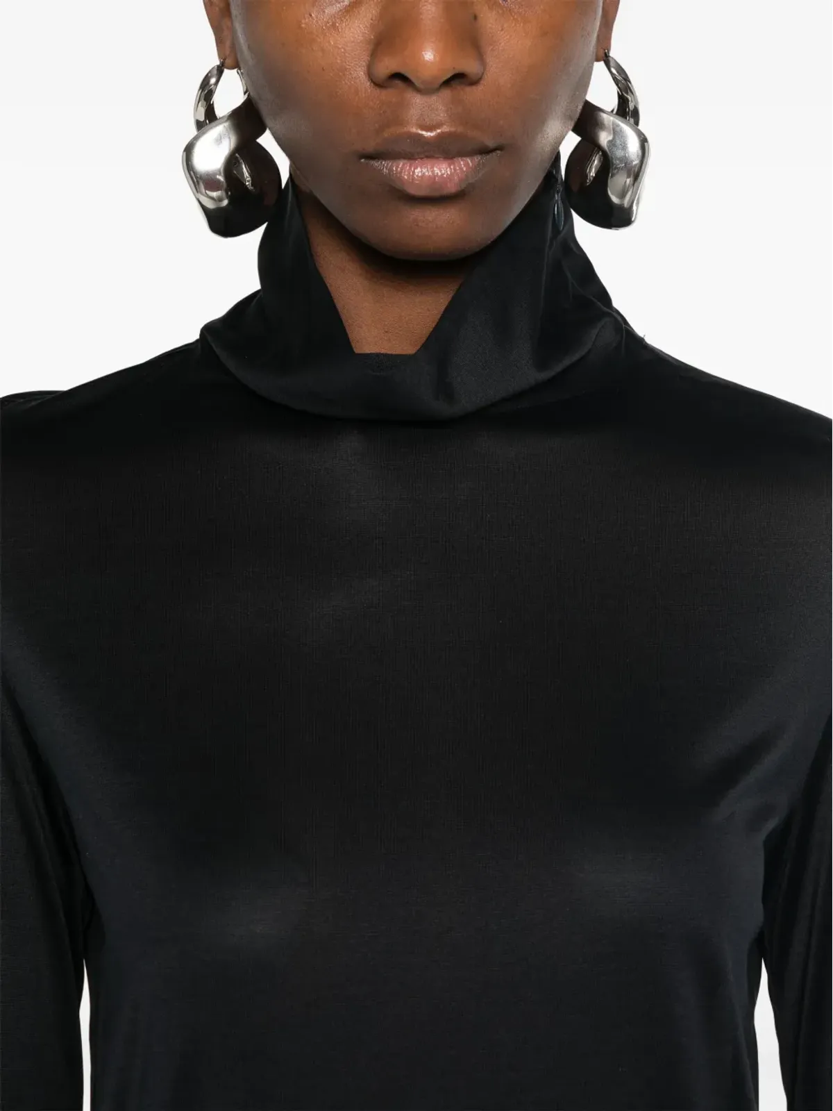 Fabiana Filippi シルクジャージーTシャツ ブルー - 画像5