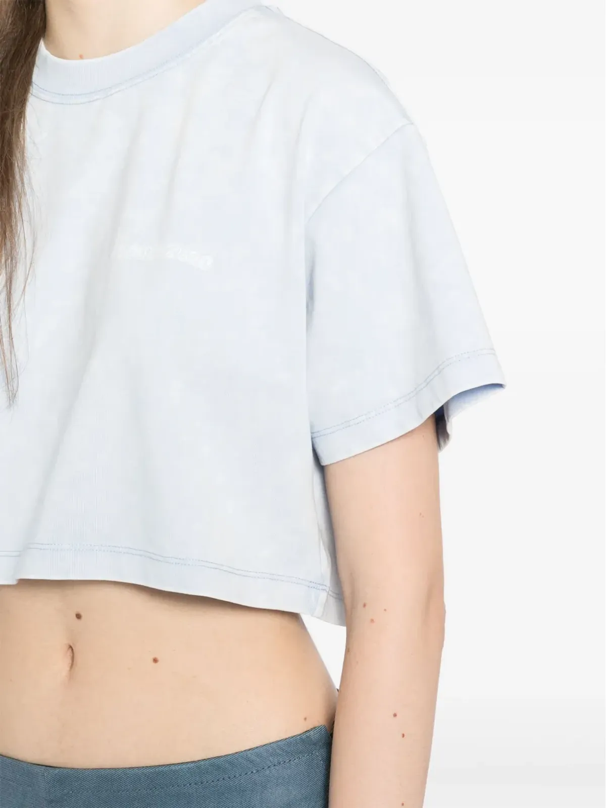 Ground Zero ロゴプリント クロップド Tシャツ - 画像5