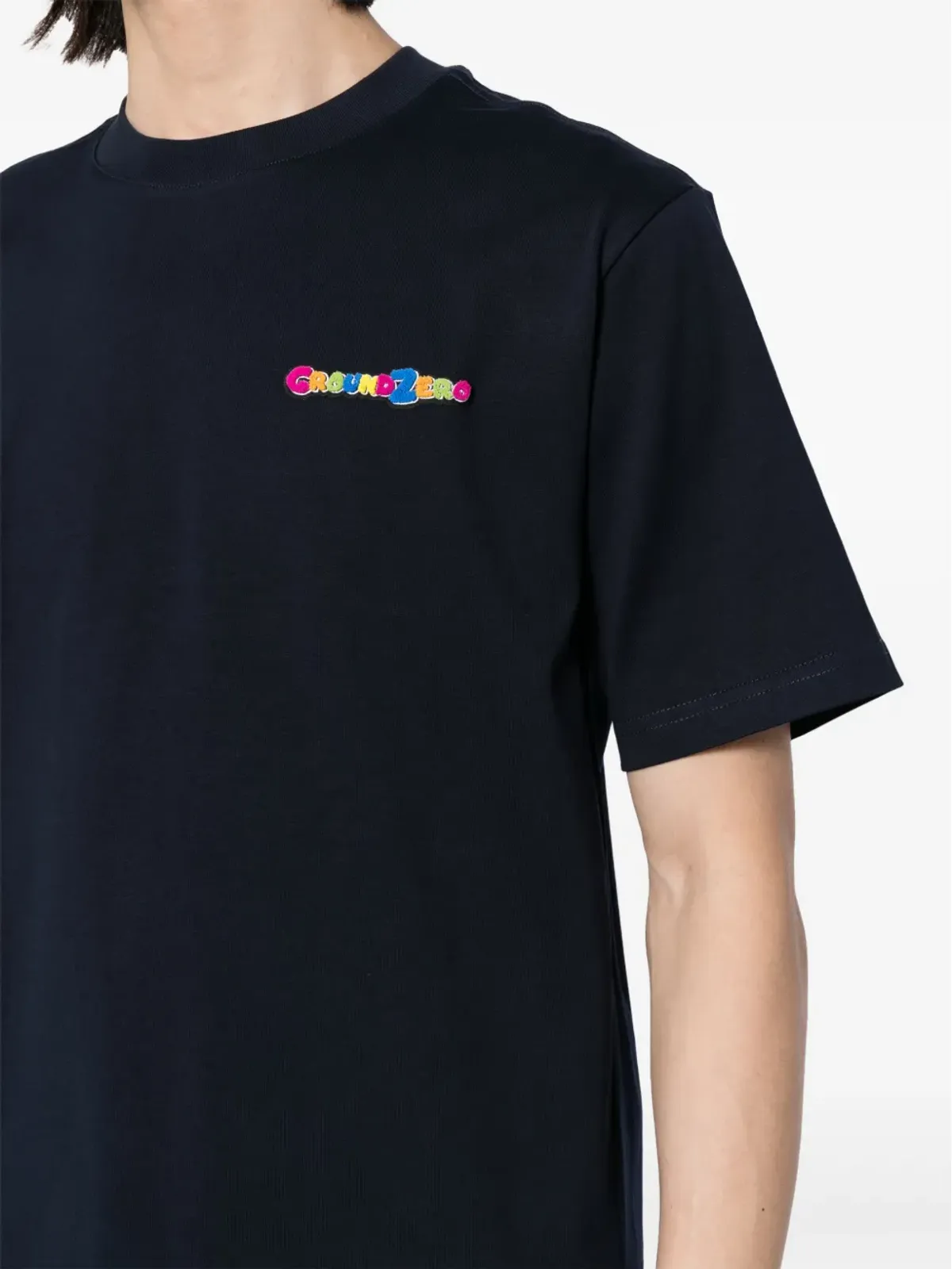 Ground Zero ロゴプリント コットン Tシャツ - 画像5