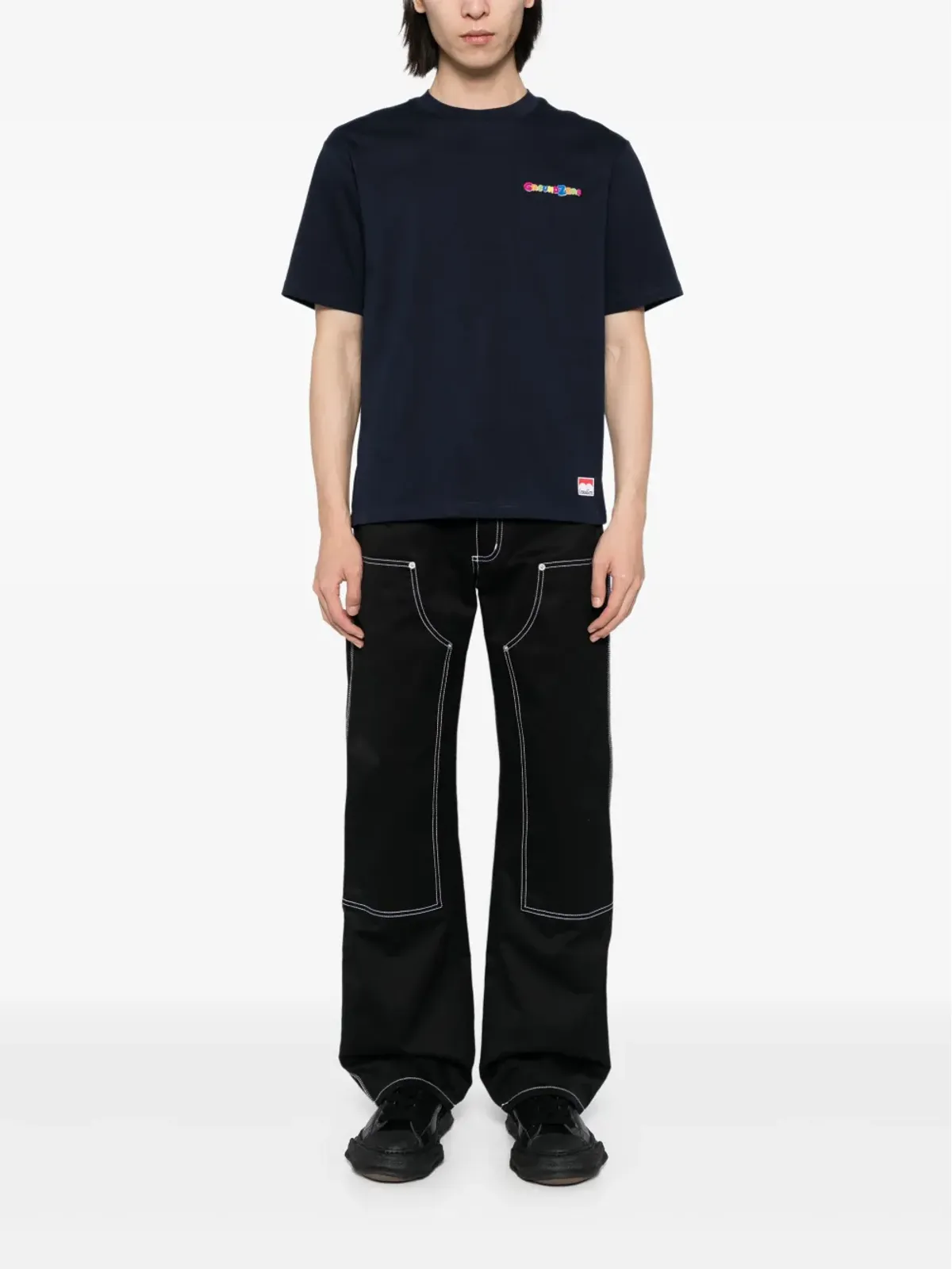 Ground Zero ロゴプリント コットン Tシャツ - 画像2